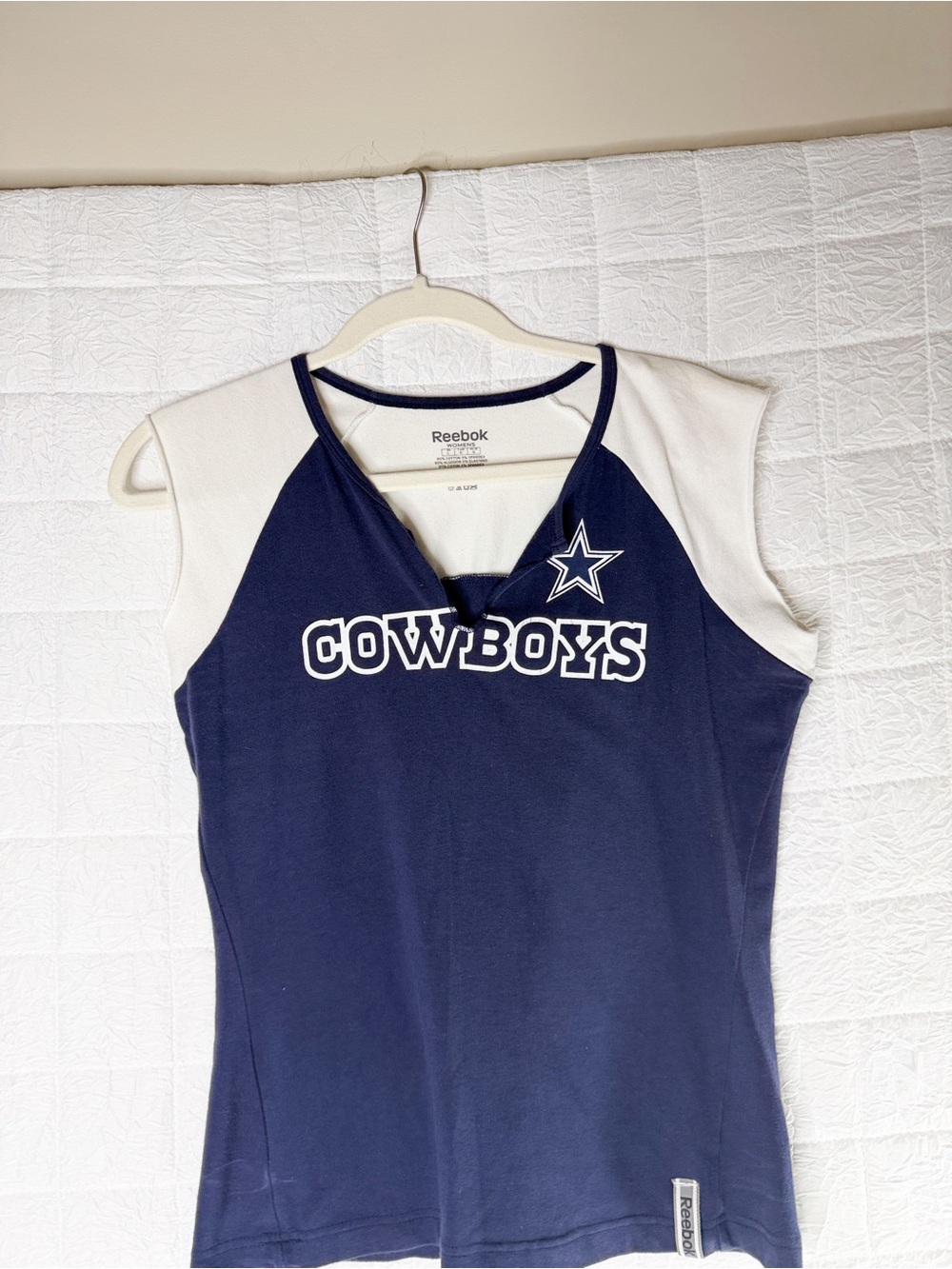 Reebok Cowboys Color Block Tank Top Size Large